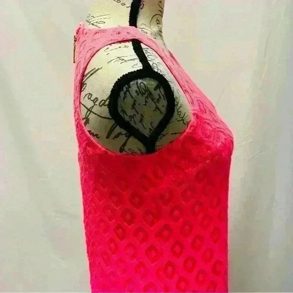 Lilly Pulitzer Dragonfruit Pink Ombre Marquette Shift Dress X Small - Picture 9 of 15
